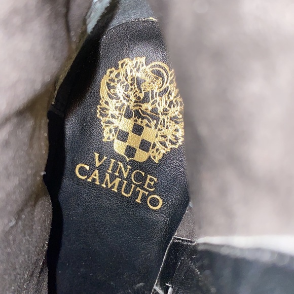 Vince Camuto Black Leather Boots NWOT - Picture 3 of 5